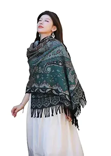 iCuviy Fashion Large Scarf Winter PasModazoneina Shawls & Wraps for Women Extra Soft CasModazoneere Feel Throw Womens Cold Scarfs - 1