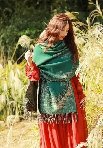 iCuviy Fashion Large Scarf Winter PasModazoneina Shawls & Wraps for Women Extra Soft CasModazoneere Feel Throw Womens Cold Scarfs - 3