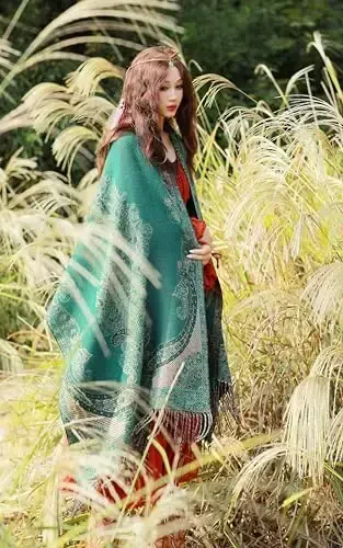 iCuviy Fashion Large Scarf Winter PasModazoneina Shawls & Wraps for Women Extra Soft CasModazoneere Feel Throw Womens Cold Scarfs - 4