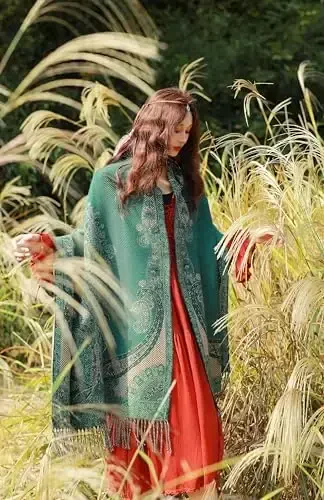 iCuviy Fashion Large Scarf Winter PasModazoneina Shawls & Wraps for Women Extra Soft CasModazoneere Feel Throw Womens Cold Scarfs - 5