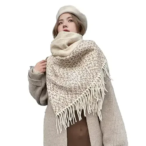 iCuviy Large Soft Scarves PasModazoneina Shawls & Wraps for Women CasModazoneere Feel Women's Scarves - 2