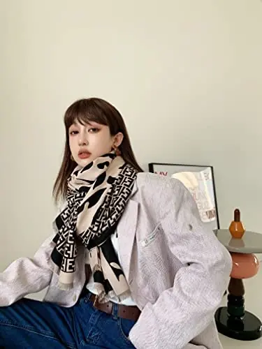 iCuviy Fashion Large Scarf Winter PasModazoneina Shawls & Wraps for Women Extra Soft CasModazoneere Feel Throw Womens Cold Scarfs - 2