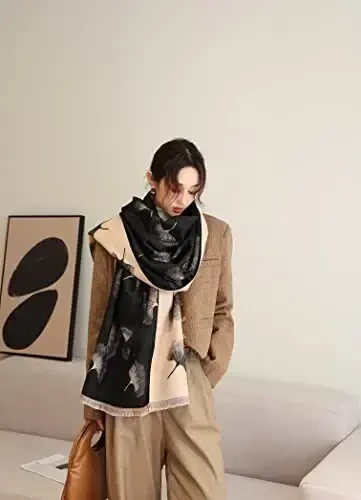 iCuviy Fashion Large Scarf Winter PasModazoneina Shawls & Wraps for Women Extra Soft CasModazoneere Feel Throw Womens Cold Scarfs - 6