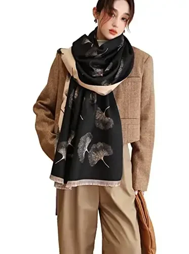 iCuviy Fashion Large Scarf Winter PasModazoneina Shawls & Wraps for Women Extra Soft CasModazoneere Feel Throw Womens Cold Scarfs - ICUVIY