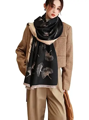 iCuviy Fashion Large Scarf Winter PasModazoneina Shawls & Wraps for Women Extra Soft CasModazoneere Feel Throw Womens Cold Scarfs - 1