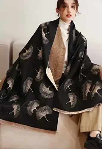 iCuviy Fashion Large Scarf Winter PasModazoneina Shawls & Wraps for Women Extra Soft CasModazoneere Feel Throw Womens Cold Scarfs - ICUVIY (1)