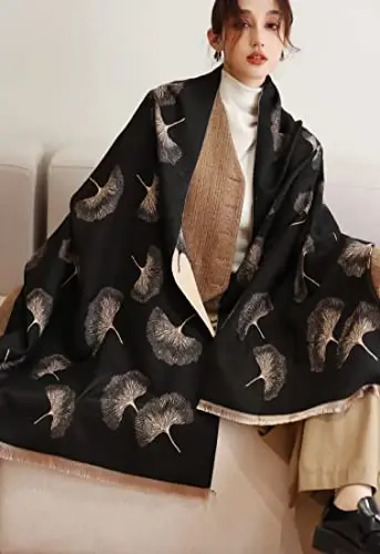 iCuviy Fashion Large Scarf Winter PasModazoneina Shawls & Wraps for Women Extra Soft CasModazoneere Feel Throw Womens Cold Scarfs - 2