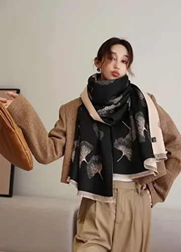 iCuviy Fashion Large Scarf Winter PasModazoneina Shawls & Wraps for Women Extra Soft CasModazoneere Feel Throw Womens Cold Scarfs - 3