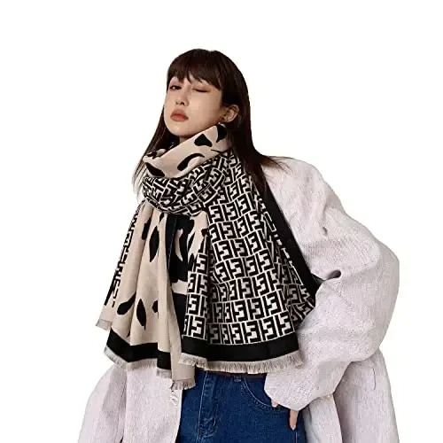 iCuviy Fashion Large Scarf Winter PasModazoneina Shawls & Wraps for Women Extra Soft CasModazoneere Feel Throw Womens Cold Scarfs 