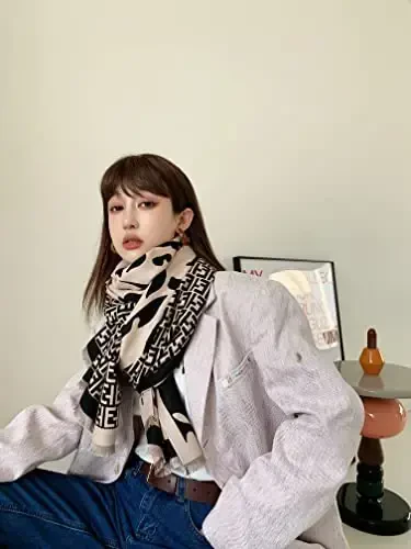 iCuviy Fashion Large Scarf Winter PasModazoneina Shawls & Wraps for Women Extra Soft CasModazoneere Feel Throw Womens Cold Scarfs - 2