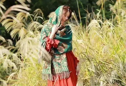 iCuviy Fashion Large Scarf Winter PasModazoneina Shawls & Wraps for Women Extra Soft CasModazoneere Feel Throw Womens Cold Scarfs - 7