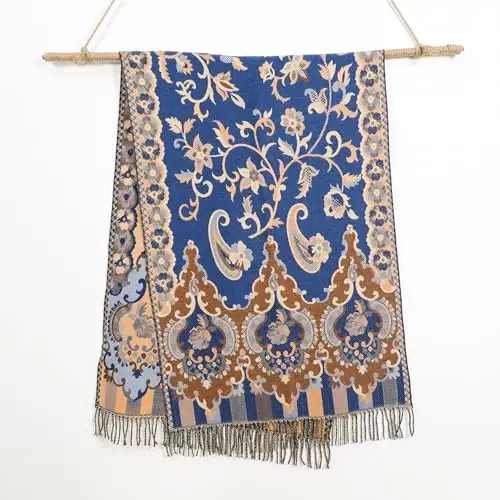 iCuviy Fashion Large Scarf Winter PasModazoneina Shawls & Wraps for Women Extra Soft CasModazoneere Feel Throw Womens Cold Scarfs - 7