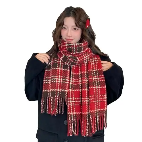 iCuviy Fashion Large Scarf Winter PasModazoneina Shawls & Wraps for Women Extra Soft CasModazoneere Feel Throw Womens Cold Scarfs - 3