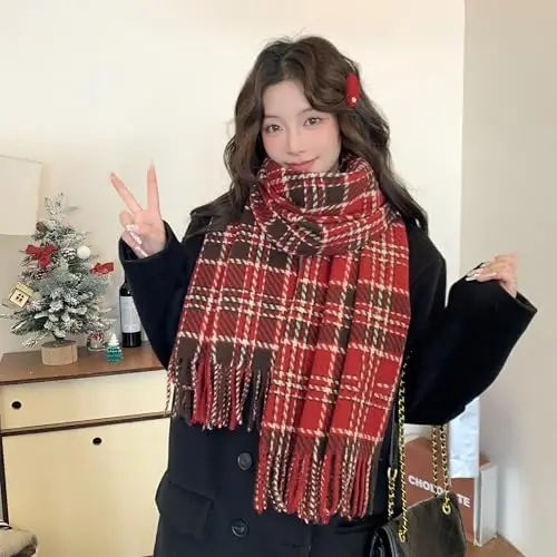 iCuviy Fashion Large Scarf Winter PasModazoneina Shawls & Wraps for Women Extra Soft CasModazoneere Feel Throw Womens Cold Scarfs - 4