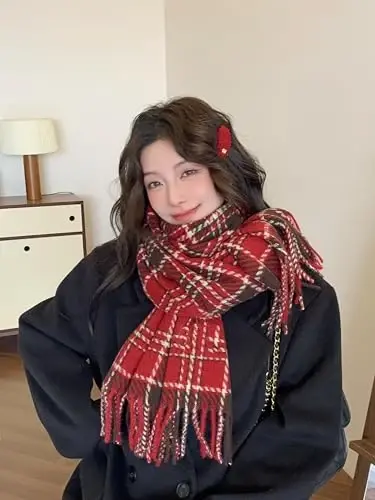 iCuviy Fashion Large Scarf Winter PasModazoneina Shawls & Wraps for Women Extra Soft CasModazoneere Feel Throw Womens Cold Scarfs - 5