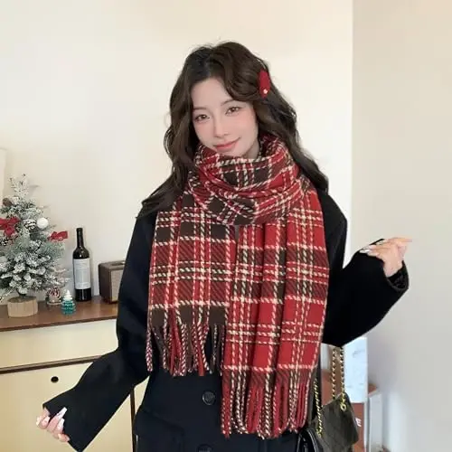 iCuviy Fashion Large Scarf Winter PasModazoneina Shawls & Wraps for Women Extra Soft CasModazoneere Feel Throw Womens Cold Scarfs - 6