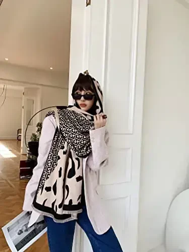 iCuviy Fashion Large Scarf Winter PasModazoneina Shawls & Wraps for Women Extra Soft CasModazoneere Feel Throw Womens Cold Scarfs - 3
