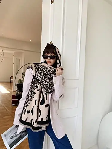 iCuviy Fashion Large Scarf Winter PasModazoneina Shawls & Wraps for Women Extra Soft CasModazoneere Feel Throw Womens Cold Scarfs - 3
