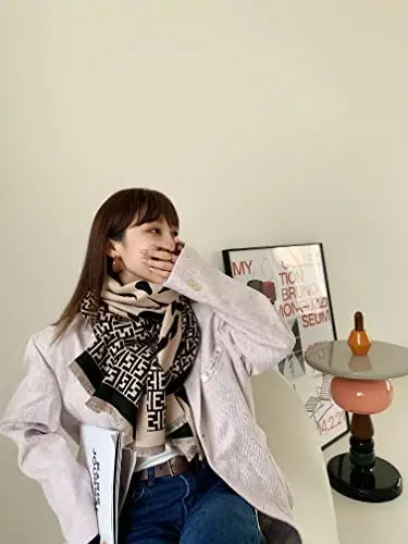 iCuviy Fashion Large Scarf Winter PasModazoneina Shawls & Wraps for Women Extra Soft CasModazoneere Feel Throw Womens Cold Scarfs - 5