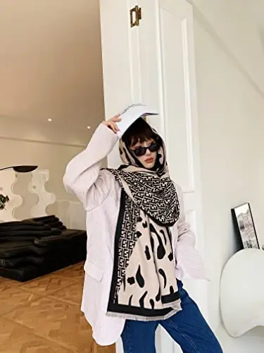 iCuviy Fashion Large Scarf Winter PasModazoneina Shawls & Wraps for Women Extra Soft CasModazoneere Feel Throw Womens Cold Scarfs - 6