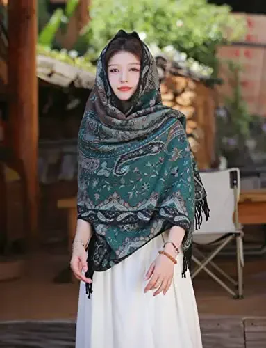 iCuviy Fashion Large Scarf Winter PasModazoneina Shawls & Wraps for Women Extra Soft CasModazoneere Feel Throw Womens Cold Scarfs - 5