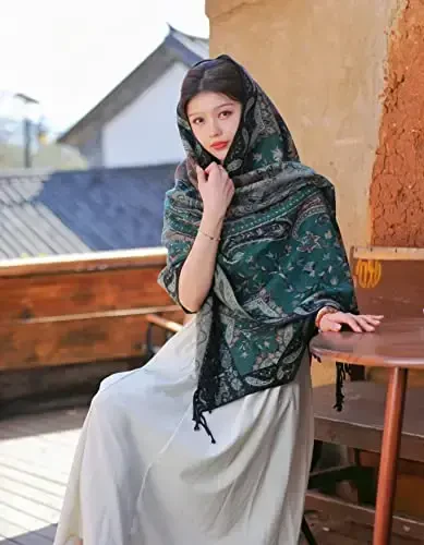 iCuviy Fashion Large Scarf Winter PasModazoneina Shawls & Wraps for Women Extra Soft CasModazoneere Feel Throw Womens Cold Scarfs - ICUVIY (1)