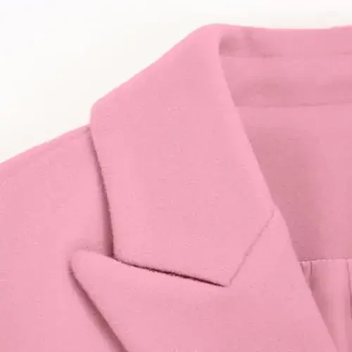 IDEALSANXUN Womens Fall Winter Wool Coats Double Breasted Midi Peacoat Trench Coats - 5