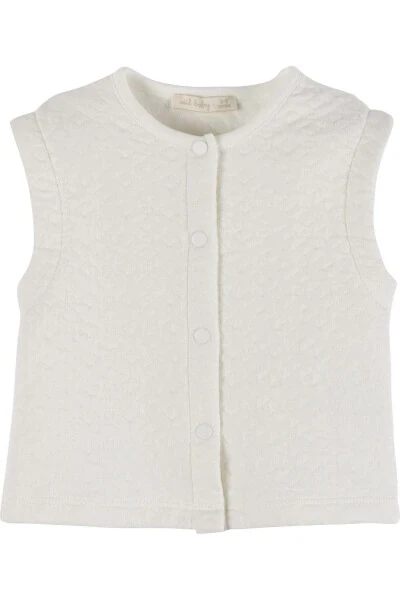 IDİLBABY&MAMİNO baby girl cream quilted vest - Modazone