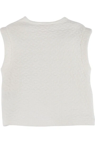 IDİLBABY&MAMİNO baby girl cream quilted vest - Modazone (1)