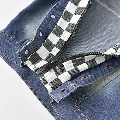 IDOPIP Toddler Kid Baby Boys Girls Denim Jacket Long Sleeve Button Down Jeans Coat Cowboy Overcoat Hoodie Casual Outwear - 5
