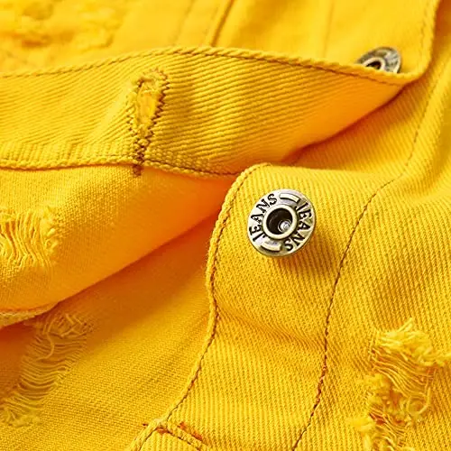 IDOPIP Toddler Kid Baby Boys Girls Denim Jacket Long Sleeve Button Down Jeans Coat Cowboy Overcoat Hoodie Casual Outwear - 6
