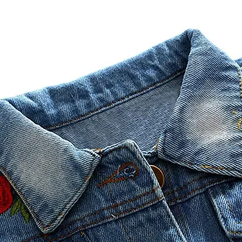 IDOPIP Toddler Kid Baby Boys Girls Denim Jacket Long Sleeve Button Down Jeans Coat Cowboy Overcoat Hoodie Casual Outwear - 3