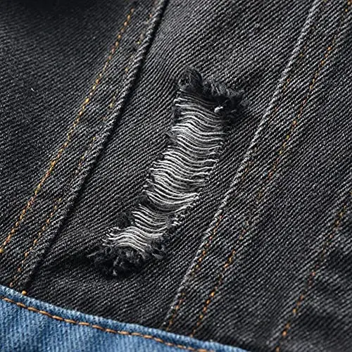 IDOPIP Toddler Kid Baby Boys Girls Denim Jacket Long Sleeve Button Down Jeans Coat Cowboy Overcoat Hoodie Casual Outwear - 4