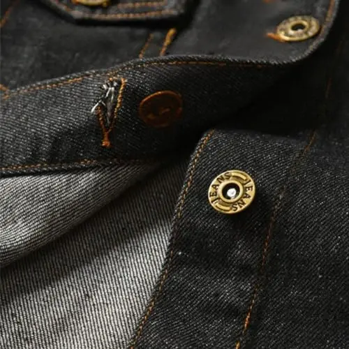 IDOPIP Toddler Kid Baby Boys Girls Denim Jacket Long Sleeve Button Down Jeans Coat Cowboy Overcoat Hoodie Casual Outwear - 7