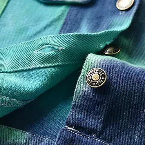 IDOPIP Toddler Kid Baby Boys Girls Denim Jacket Long Sleeve Button Down Jeans Coat Cowboy Overcoat Hoodie Casual Outwear - 5