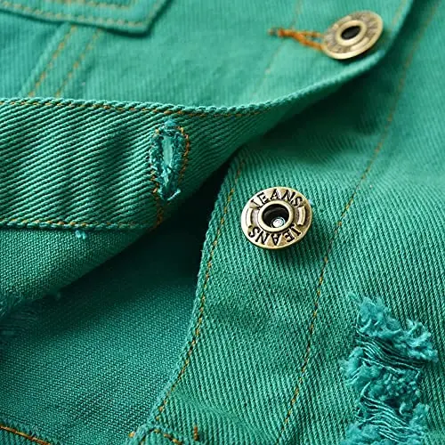 IDOPIP Toddler Kid Baby Boys Girls Denim Jacket Long Sleeve Button Down Jeans Coat Cowboy Overcoat Hoodie Casual Outwear - 5