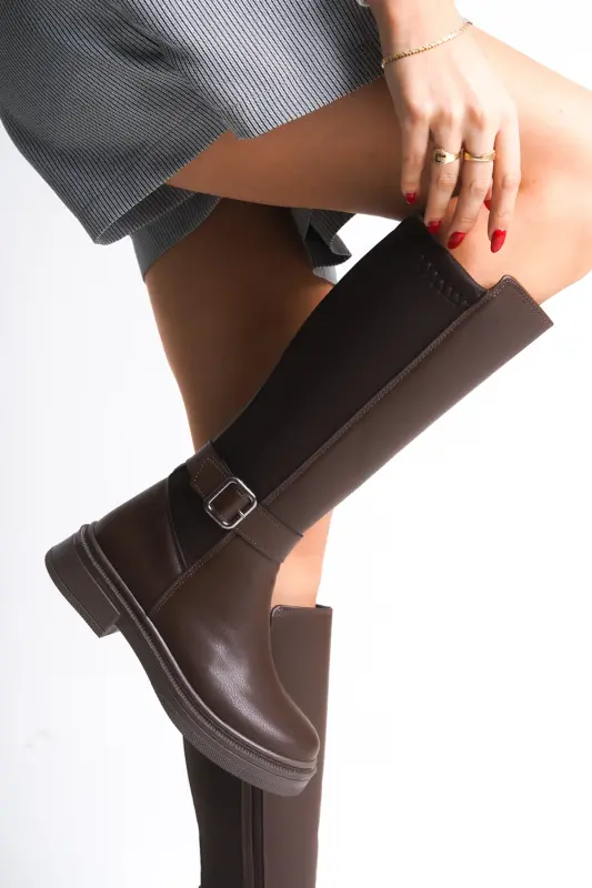 Ienweth Kadın Çizme 00121907 Kahverengi Cilt-Kahverengi Cilt - 2