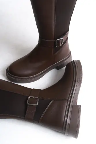 Ienweth Kadın Çizme 00121907 Kahverengi Cilt-Kahverengi Cilt - 4