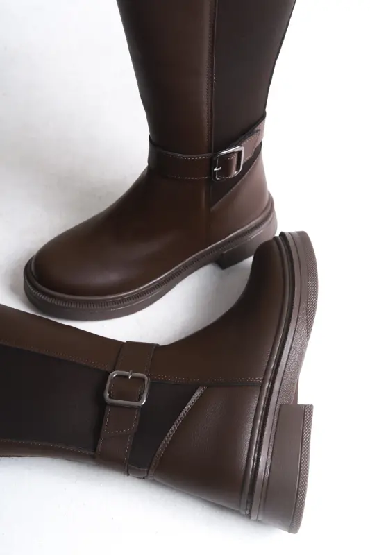 Ienweth Kadın Çizme 00121907 Kahverengi Cilt-Kahverengi Cilt - 4