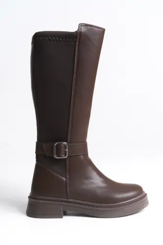 Ienweth Kadın Çizme 00121907 Kahverengi Cilt-Kahverengi Cilt - 5