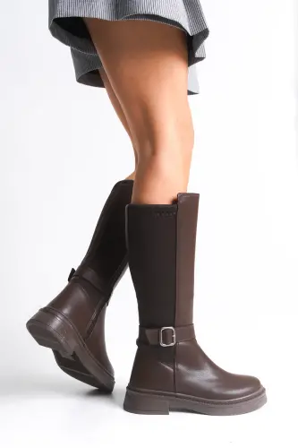 Ienweth Kadın Çizme 00121907 Kahverengi Cilt-Kahverengi Cilt - 6