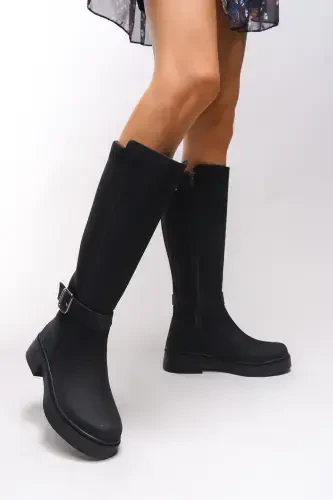 Ienweth Kadın Çizme 00121907 Mat Siyah-Mat Siyah - 1