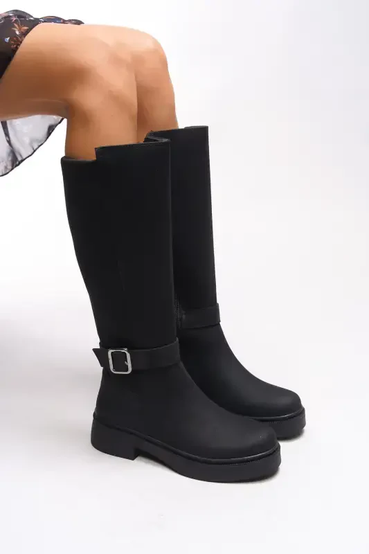 Ienweth Kadın Çizme 00121907 Mat Siyah-Mat Siyah - 3