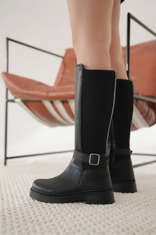 Ienweth Women's Black Boots - 3