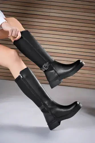 Ienweth Women's Black Boots - 4