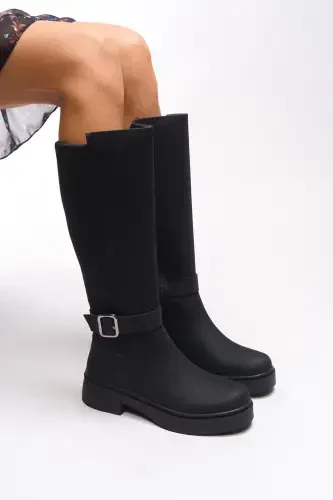 Ienweth Женские Сапоги 00121907 Матовый Черный-Матовый Черный - 3