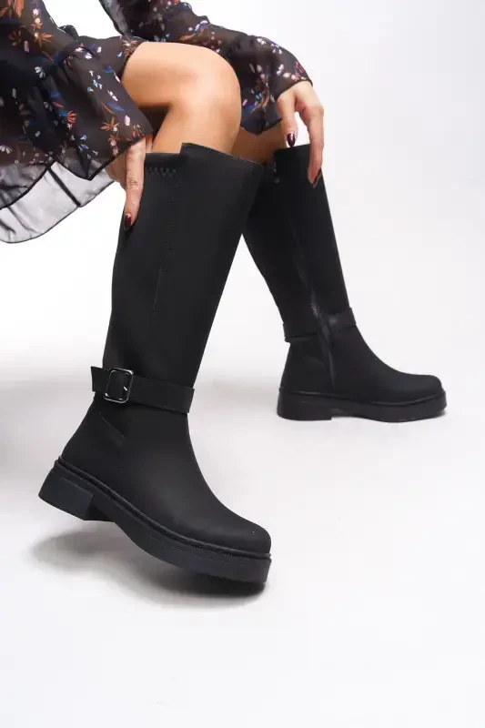 Ienweth Женские Сапоги 00121907 Матовый Черный-Матовый Черный - 4