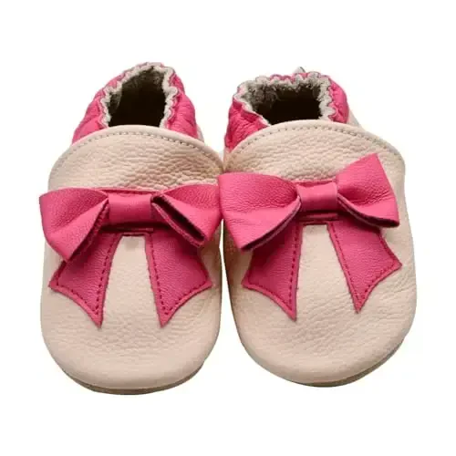 iEvolve Baby Girls Baby Boys Shoes Baby Toddler Soft Sole Shoes First Walker Crib Shoes Baby Moccasins - IEVOLVE (1)