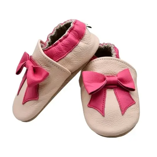 iEvolve Baby Girls Baby Boys Shoes Baby Toddler Soft Sole Shoes First Walker Crib Shoes Baby Moccasins - 3