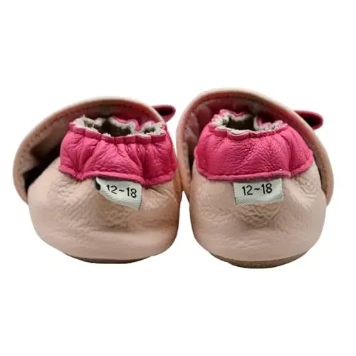 iEvolve Baby Girls Baby Boys Shoes Baby Toddler Soft Sole Shoes First Walker Crib Shoes Baby Moccasins - 4